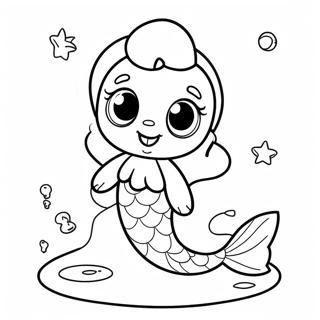 Cute Merpup With Sparkling Tail Coloring Page 69843-56116