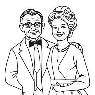 Mr And Mrs Coloring Pages