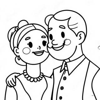 Happy Mr And Mrs Coloring Page 69863-56129