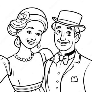 Happy Mr And Mrs Coloring Page 69863-56131