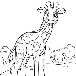 Geoffrey The Giraffe Coloring Pages