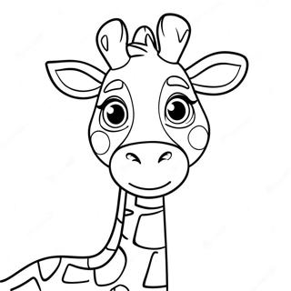 Geoffrey The Giraffe Coloring Page 69892-56147