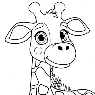 Happy Geoffrey The Giraffe Coloring Page 69893-56156