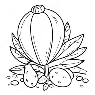 Preschool Seed Coloring Pages