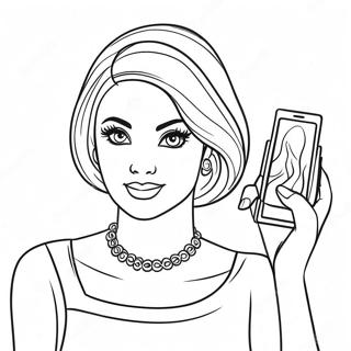 Barbie Make Up Artist Sketch Set Coloring Pages