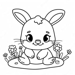 Baby Bunny Cute Bunny Coloring Pages