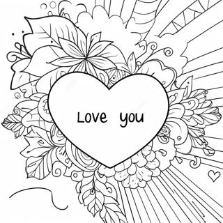 I Love You Baby Heart Coloring Page 69942-56196