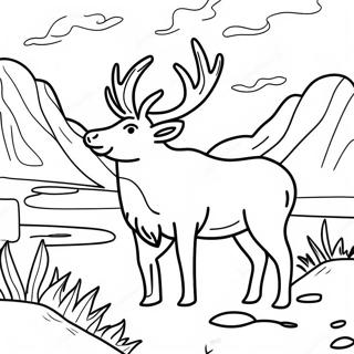 Charming Wyoming Wildlife Coloring Page 69983-56222