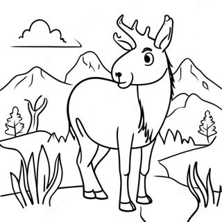 Charming Wyoming Wildlife Coloring Page 69983-56223