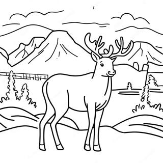 Charming Wyoming Wildlife Coloring Page 69983-56224