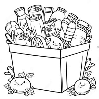 Food Drive Coloring Page 70002-56240