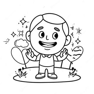 Funny Bitmoji Character Coloring Page 70023-56257