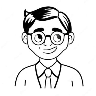 Funny Bitmoji Character Coloring Page 70023-56258