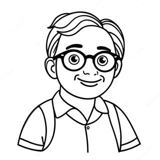 Funny Bitmoji Character Coloring Page 70023-56259