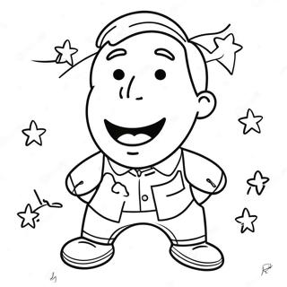 Funny Bitmoji Character Coloring Page 70023-56260