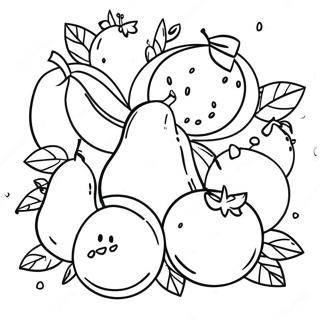 Joyful Fruits Coloring Page 7002-5755