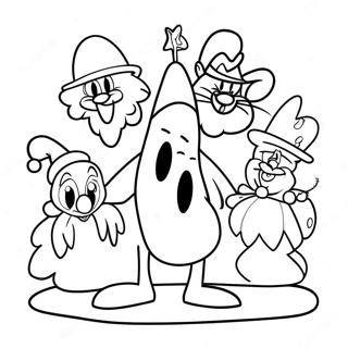 Looney Tunes Christmas Characters Coloring Page 70082-56306