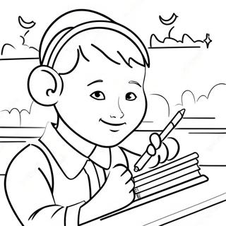 Respectful Student Coloring Page 70093-56311