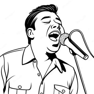 Chino Moreno Singing Coloring Page 70123-56336