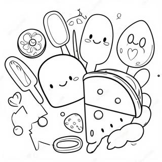 Cute Baking Tools Coloring Page 7012-5758