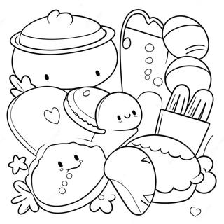 Cute Baking Tools Coloring Page 7012-5759