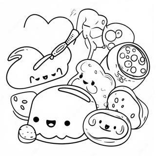 Cute Baking Tools Coloring Page 7012-5760