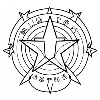 Houston Astros Logo Coloring Page 70132-56338