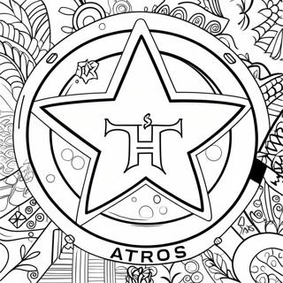 Houston Astros Logo Coloring Page 70132-56339