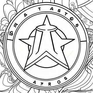 Houston Astros Logo Coloring Page 70132-56340