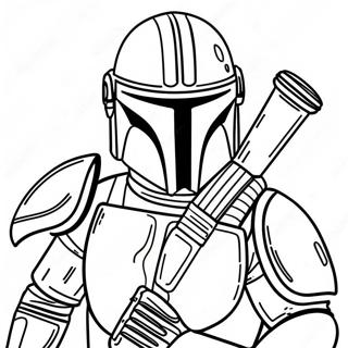 Star Wars Mandalorian Coloring Page 70152-56358