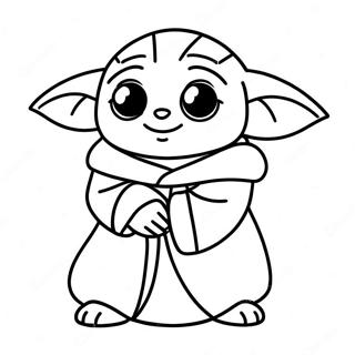 Cute Mandalorian Baby Yoda Coloring Page 70153-56362