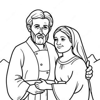 Abraham And Sarah Coloring Pages