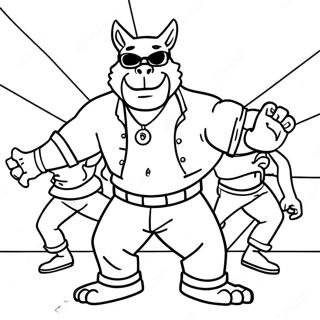 Cool Bebop Dancing Coloring Page 70183-56383