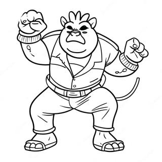 Cool Bebop Dancing Coloring Page 70183-56384