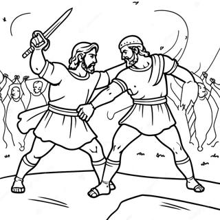 David And Saul Coloring Pages