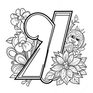 Number 4 Coloring Pages