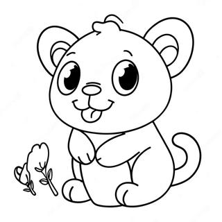 Cute Number 4 Coloring Page 70223-56419