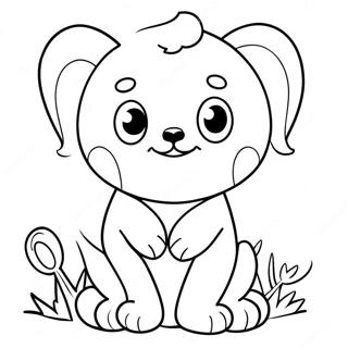 Cute Number 4 Coloring Page 70223-56420