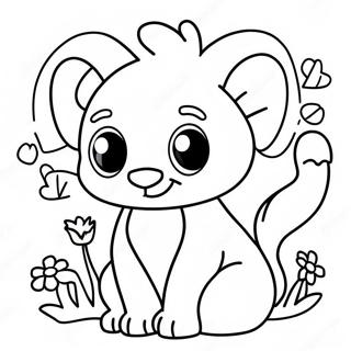 Animal Puzzle Coloring Page For Kids 7022-5766