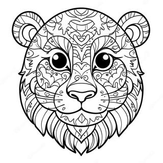 Animal Puzzle Coloring Page For Kids 7022-5767