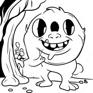 Creepy Scary Larry In The Shadows Coloring Page 70263-56451