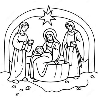 Manger Coloring Pages