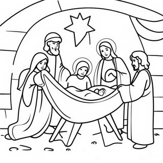 Manger Scene Coloring Page 70272-56454