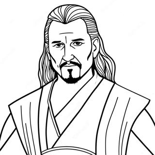 Qui Gon Jinn Coloring Pages