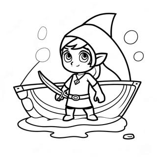 Wind Waker Link Adventure Coloring Page 70292-56470