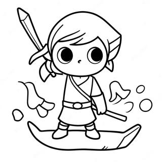 Wind Waker Link Adventure Coloring Page 70292-56471