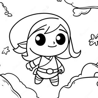 Wind Waker Zelda In The Sky Coloring Page 70293-56475