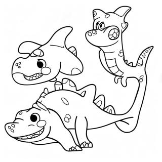 Dinosaur Shark Coloring Page 70342-56510