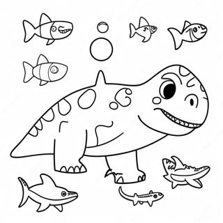 Dinosaur Shark Coloring Page 70342-56511