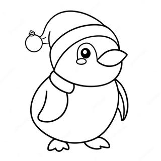 Christmas Penguin Coloring Page 70352-56518